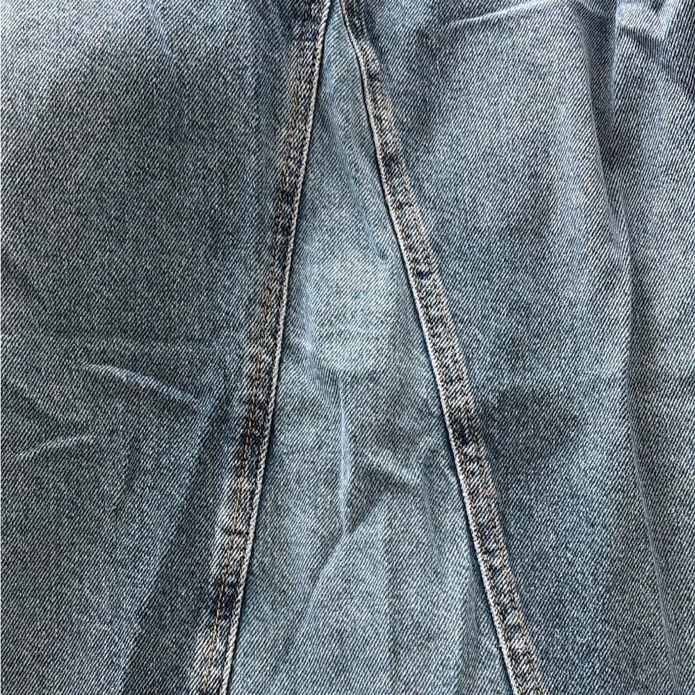 ZARA Z1975 BACK SLIT DENIM SKIRT - Picture 7 of 12